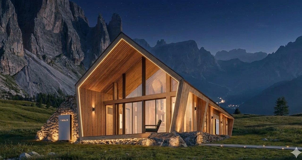 Chalet modulaire de nuit